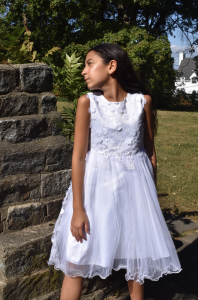 GIRLS DRESSY DRESS (0232342) WHITE